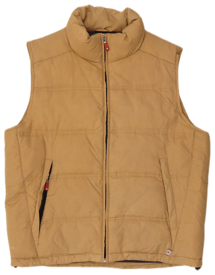 Brugi Mens Padded Gilet UK 38 Medium Beige Polyamide