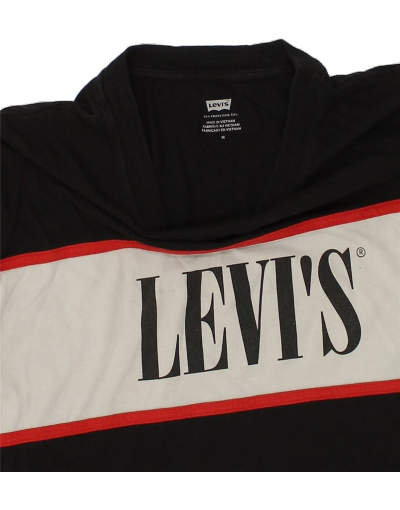 LEVI'S Mens Graphic T-Shirt Top Medium Black Colourblock | Vintage Levi's | Thrift | Second-Hand Levi's | Used Clothing | Messina Hembry 