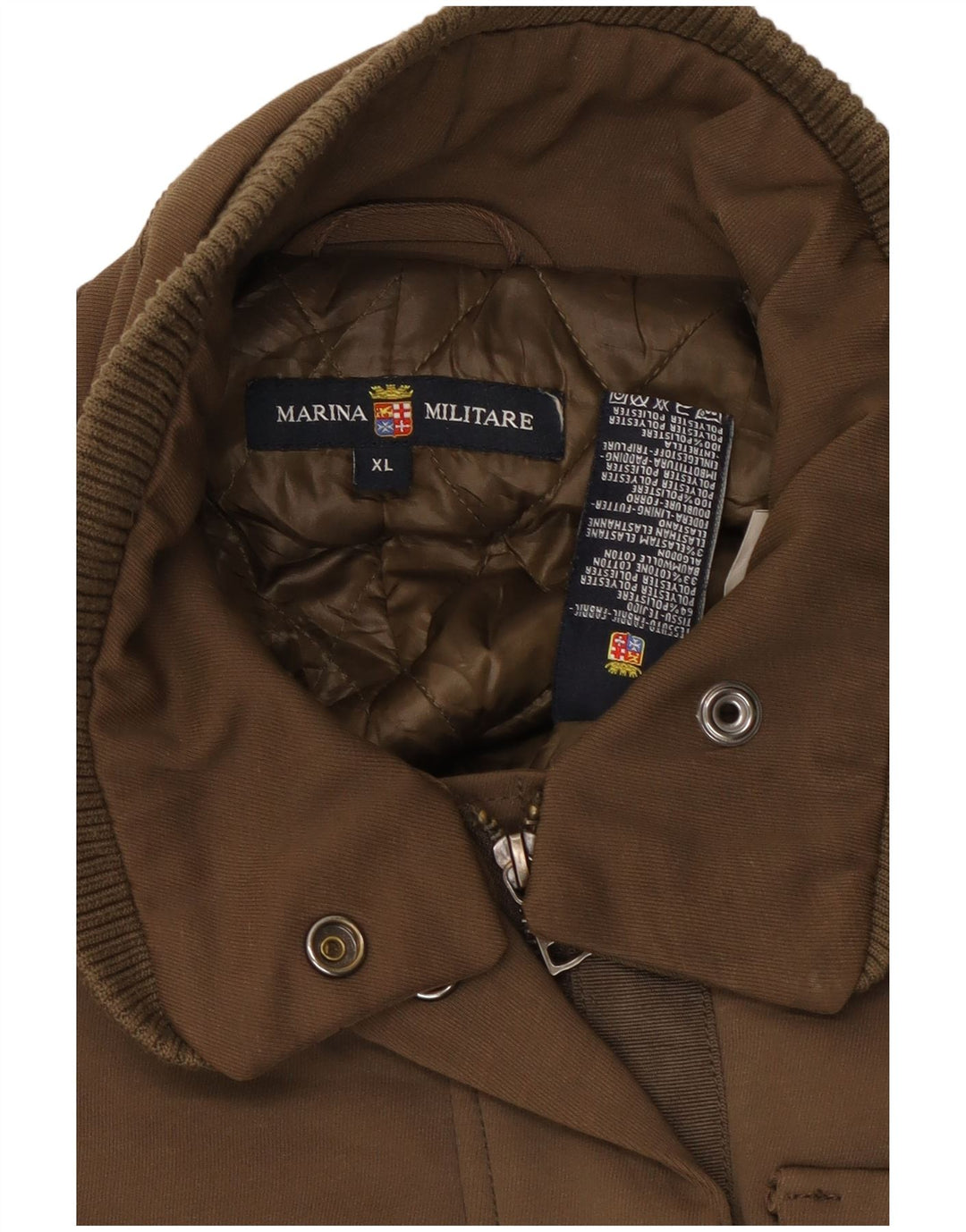 Marina Militare Womens Military Jacket UK 18 XL Brown Polyester