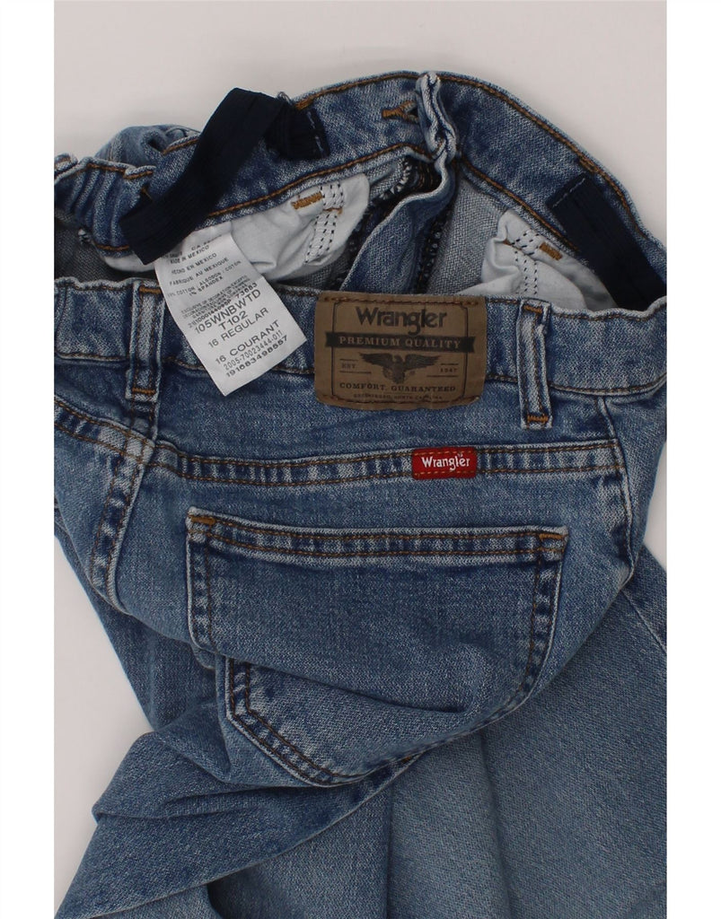 WRANGLER Boys Classic Regular Fit Straight Jeans 15-16 Years W28 L29 Blue Vintage Wrangler and Second-Hand Wrangler from Messina Hembry 