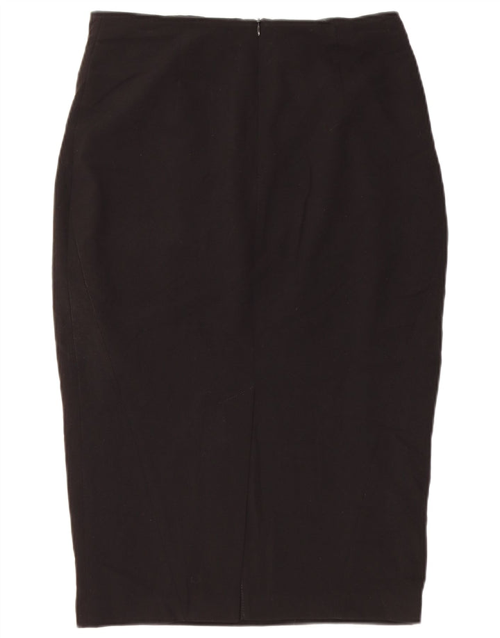 Marks & Spencer Womens Pencil Skirt UK 10 Small W28 Black Polyester