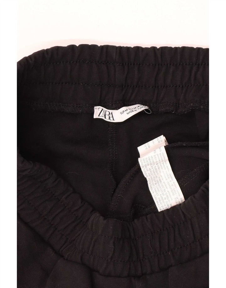 Zara Womens Casual Shorts UK 12 Medium W28 Black Cotton