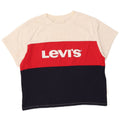 Levi's Womens Crop Graphic T-Shirt Top UK 10 Small Multicoloured