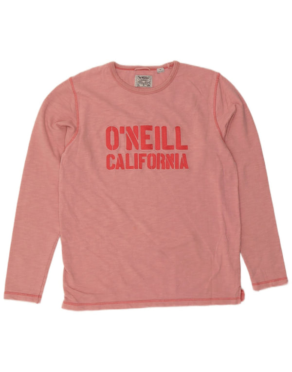 O'Neill Mens California Graphic Top Long Sleeve XL Pink Cotton