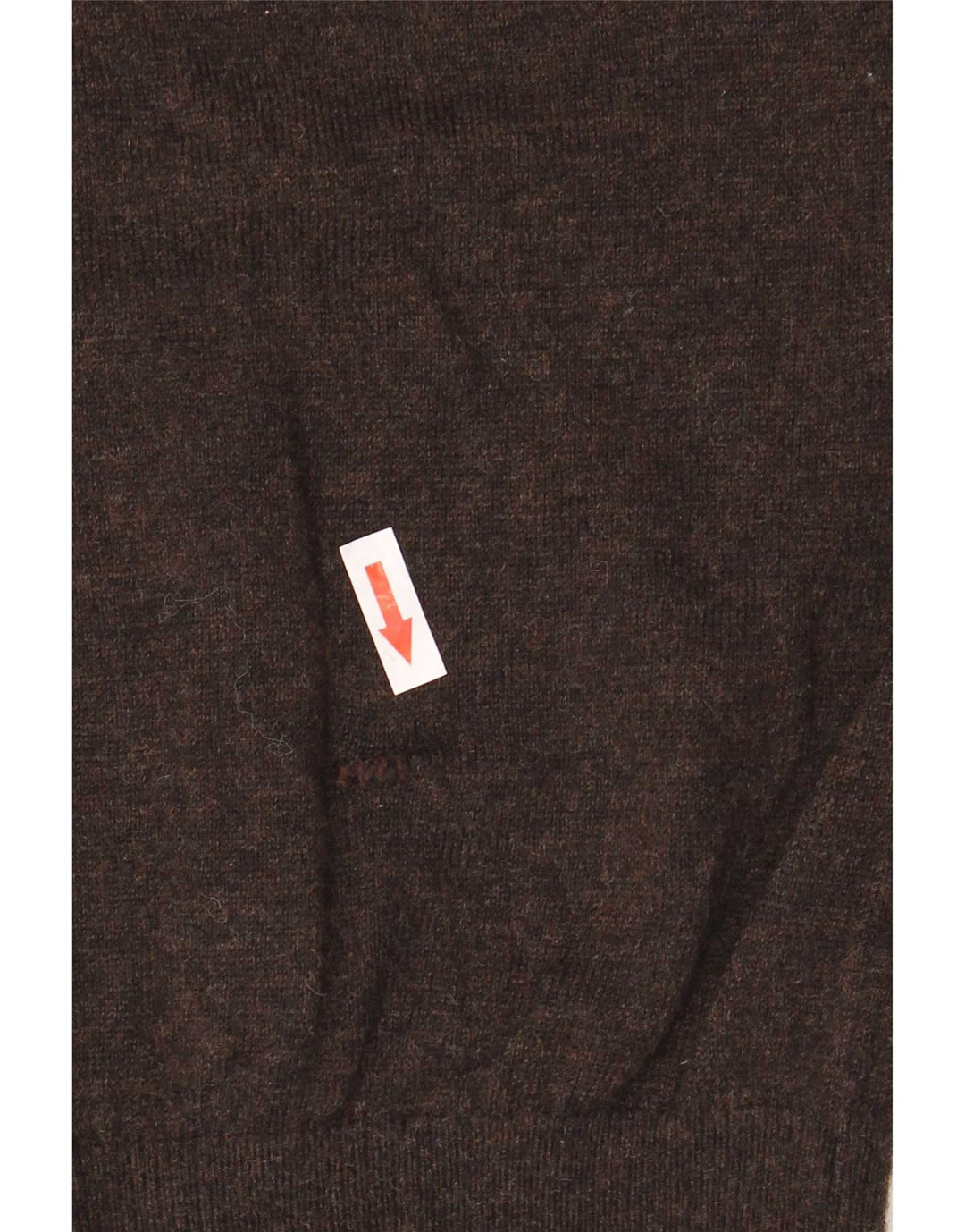 Tommy Hilfiger Mens V-Neck Jumper Sweater XL Brown Lambswool