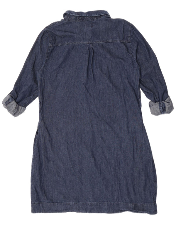 Levi's Womens Long Sleeve Denim Dress UK 18 XL Navy Blue Cotton