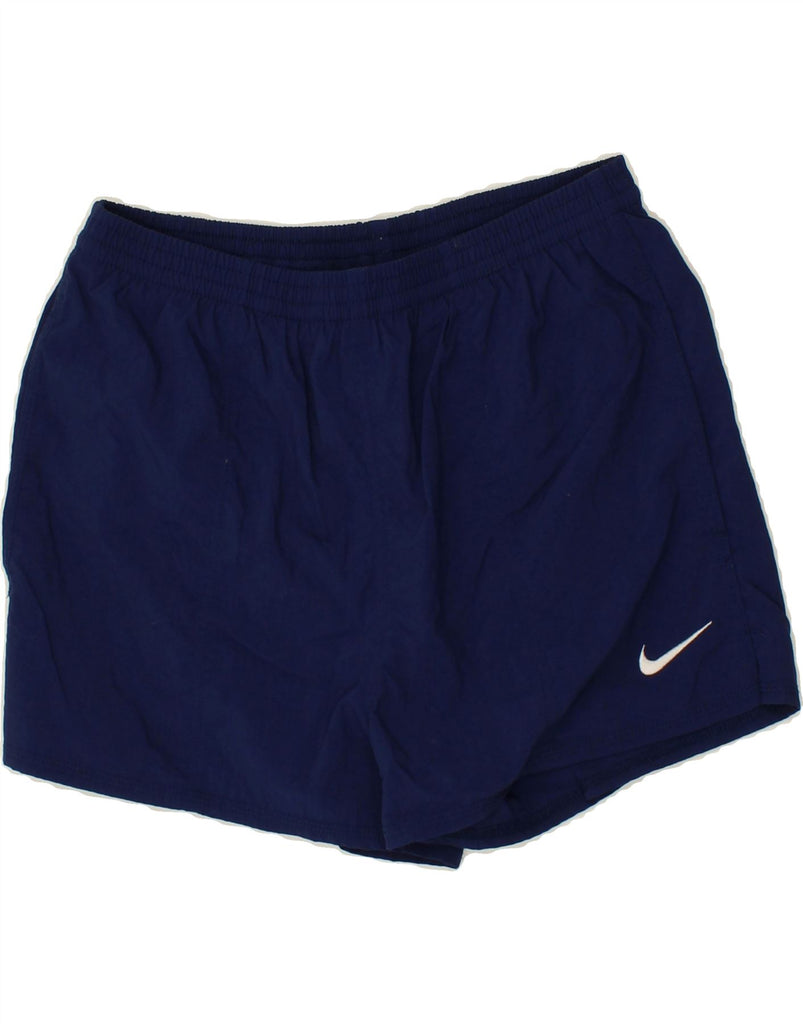 NIKE Boys Sport Shorts 15-16 Years XL  Navy Blue Polyester Vintage Nike and Second-Hand Nike from Messina Hembry 