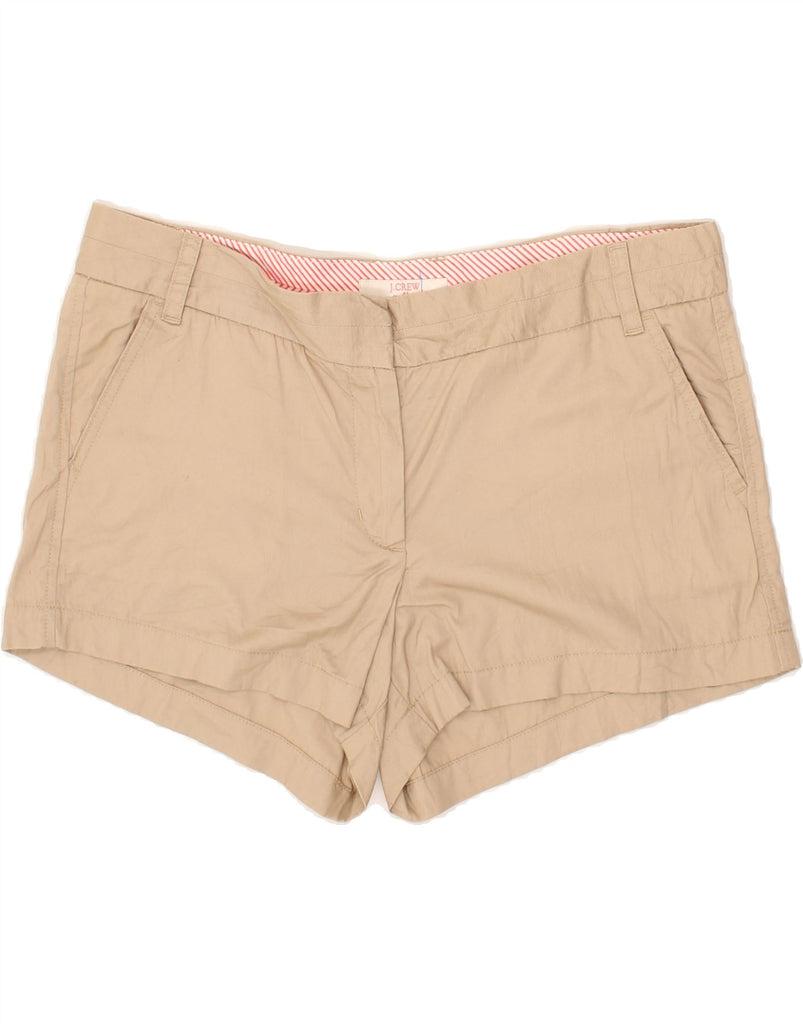 J. CREW Womens Broken In Chino Shorts US 12 Large W34 Beige Cotton | Vintage J. Crew | Thrift | Second-Hand J. Crew | Used Clothing | Messina Hembry 