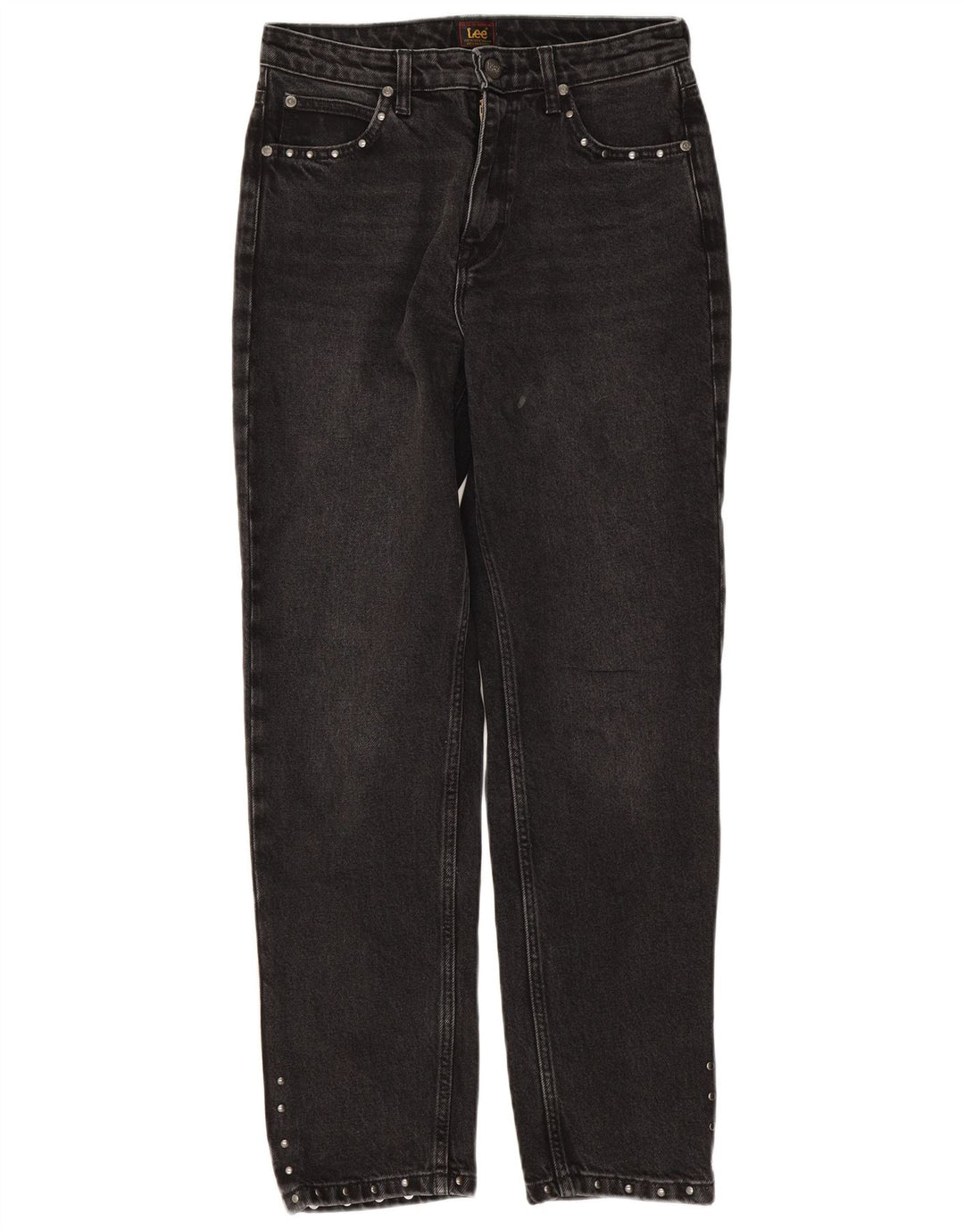 Lee Womens Carol Straight Jeans W28 L28 Black Cotton