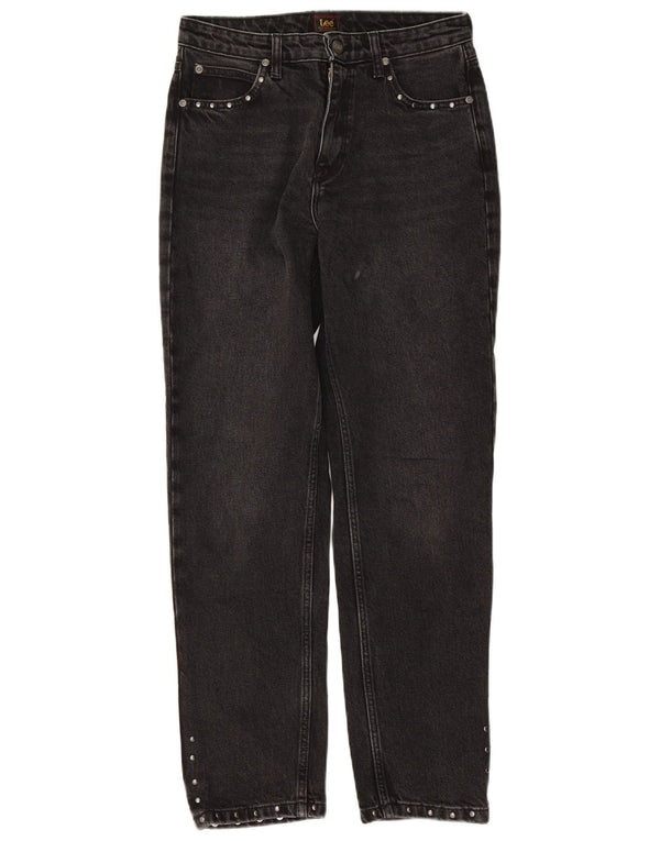 Lee Womens Carol Straight Jeans W28 L28 Black Cotton
