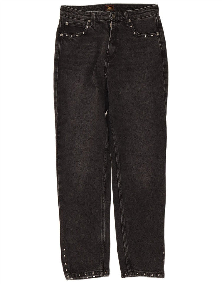 Lee Womens Carol Straight Jeans W28 L28 Black Cotton