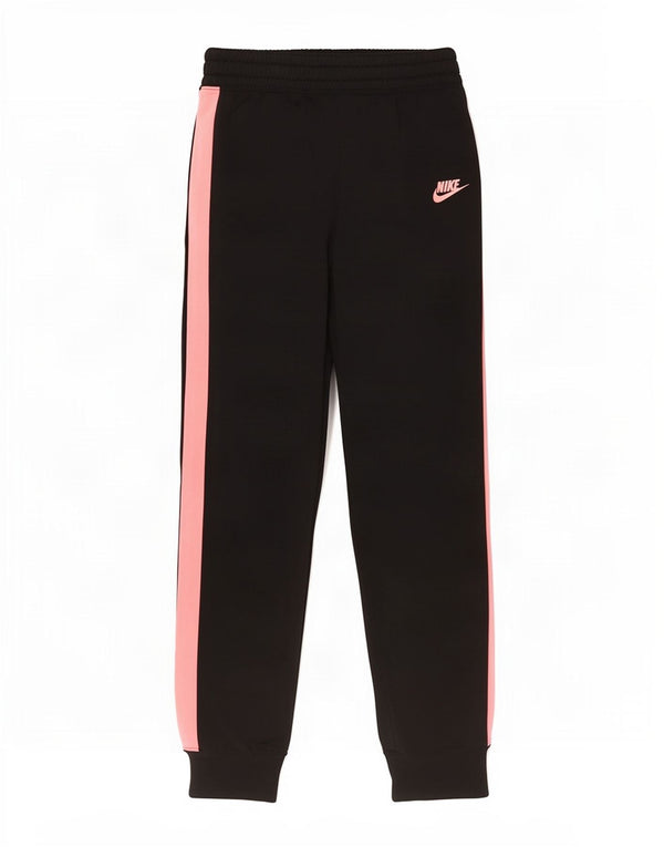 Nike Girls Tracksuit Trousers Joggers 13-14 Years XL Black Colourblock