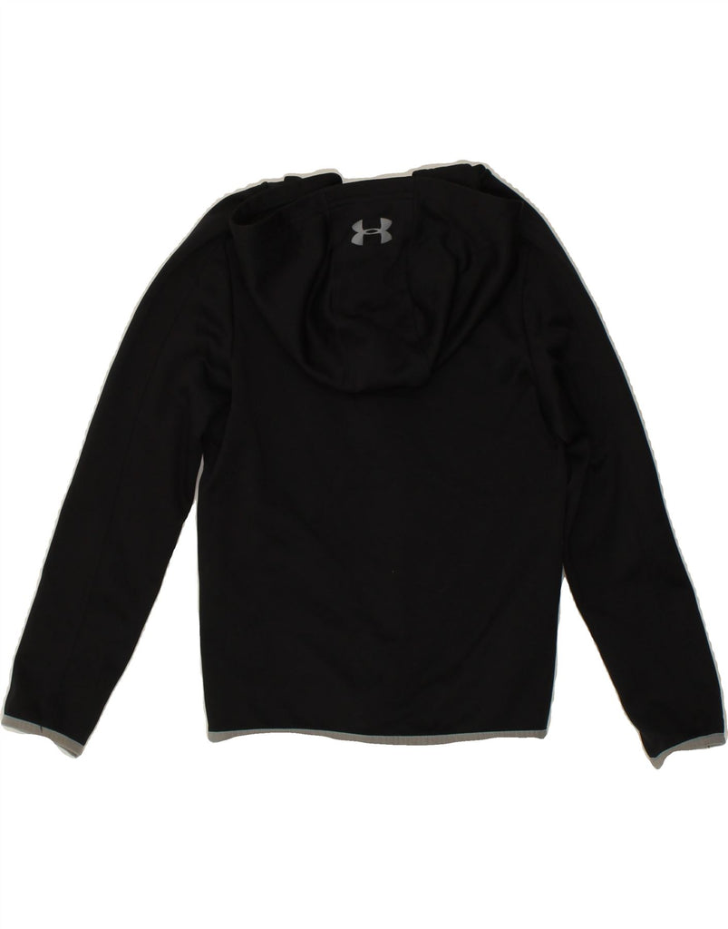UNDER ARMOUR Boys Graphic Zip Hoodie Sweater 7-8 Years Small Black | Vintage Under Armour | Thrift | Second-Hand Under Armour | Used Clothing | Messina Hembry 