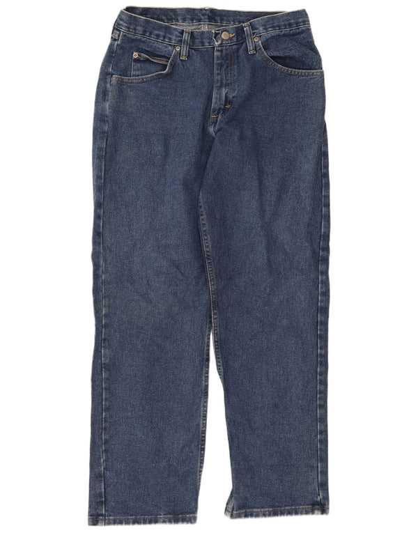 Wrangler Mens Relaxed Fit Straight Jeans W31 L30 Blue Cotton