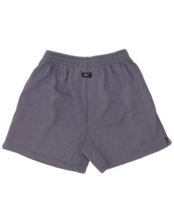 Reebok Womens Sport Shorts UK 10 Small Blue Polyester