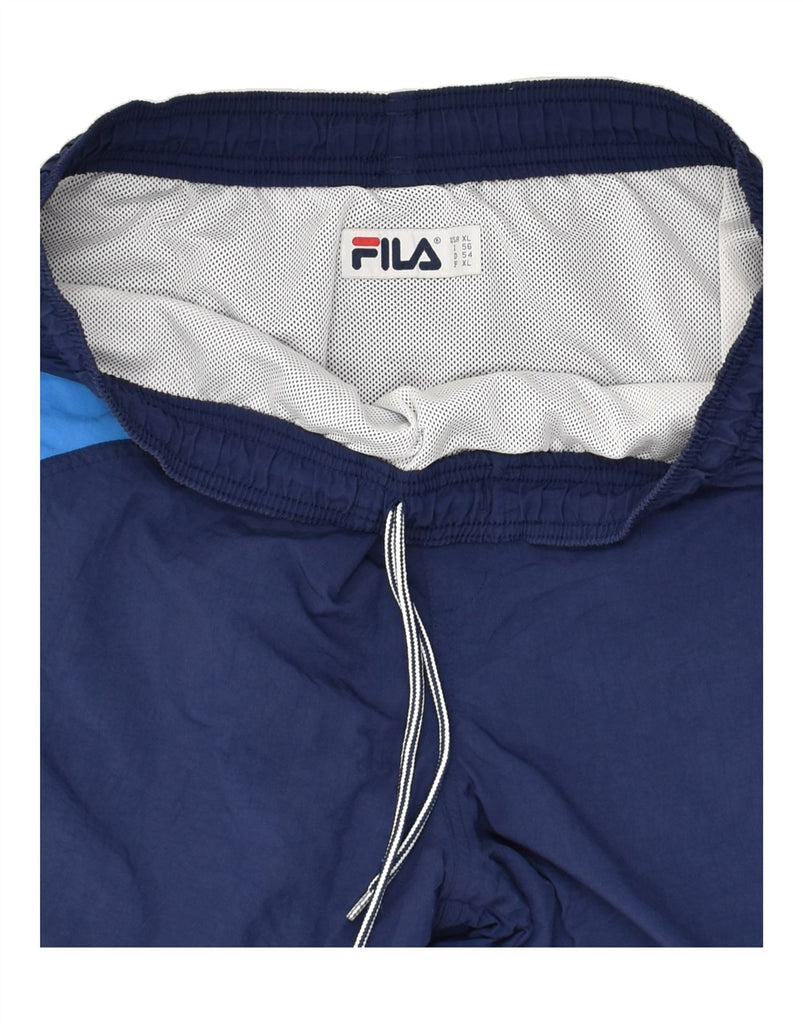 FILA Mens Sport Shorts XL Navy Blue Polyester | Vintage Fila | Thrift | Second-Hand Fila | Used Clothing | Messina Hembry 