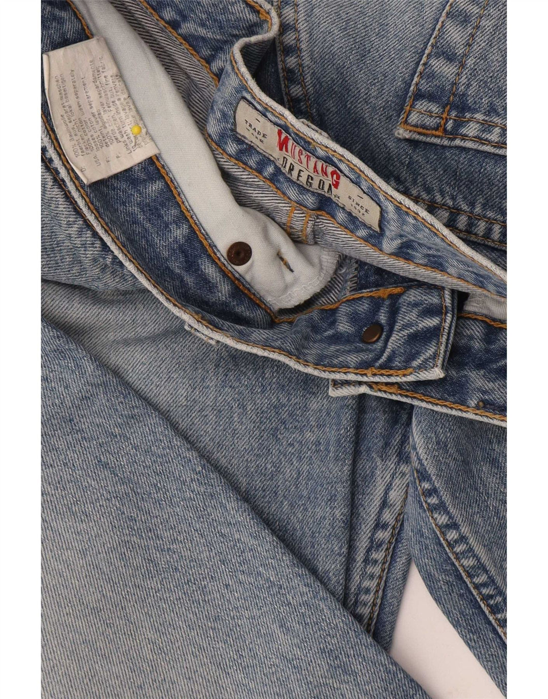 Mustang Mens Oregon Straight Jeans W31 L32 Blue Cotton