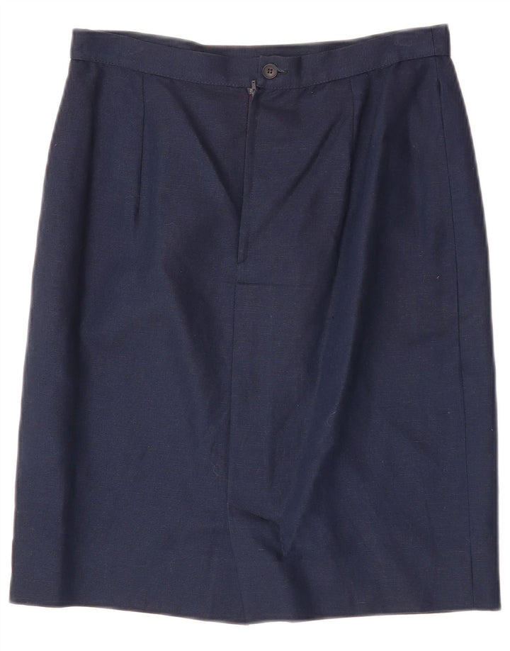 LUISA SPAGNOLI Womens Straight Skirt IT 44 Medium W28  Navy Blue