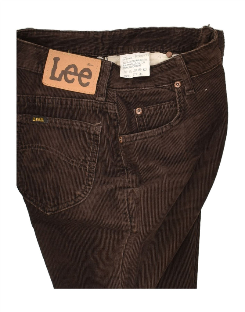 LEE Mens Straight Corduroy Trousers W29 L26 Brown Cotton | Vintage Lee | Thrift | Second-Hand Lee | Used Clothing | Messina Hembry 