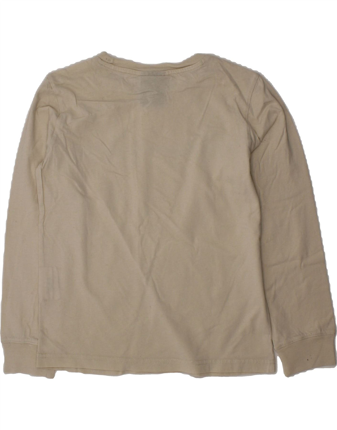 CHAMPION Boys Graphic Top Long Sleeve 7-8 Years Small Off White Cotton Vintage Champion and Second-Hand Champion from Messina Hembry 