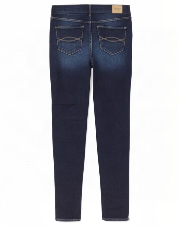 Abercrombie & Fitch Womens Skinny Jeans US 4 Small W27 L29 Navy Blue Cotton