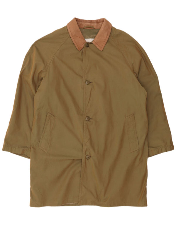 Henry Cottons Mens Raincoat IT 54 2XL Khaki Polyester