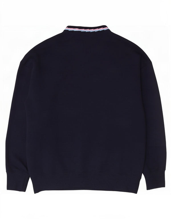 Adidas Mens Loose Fit Sweatshirt Jumper Medium Navy Blue Cotton