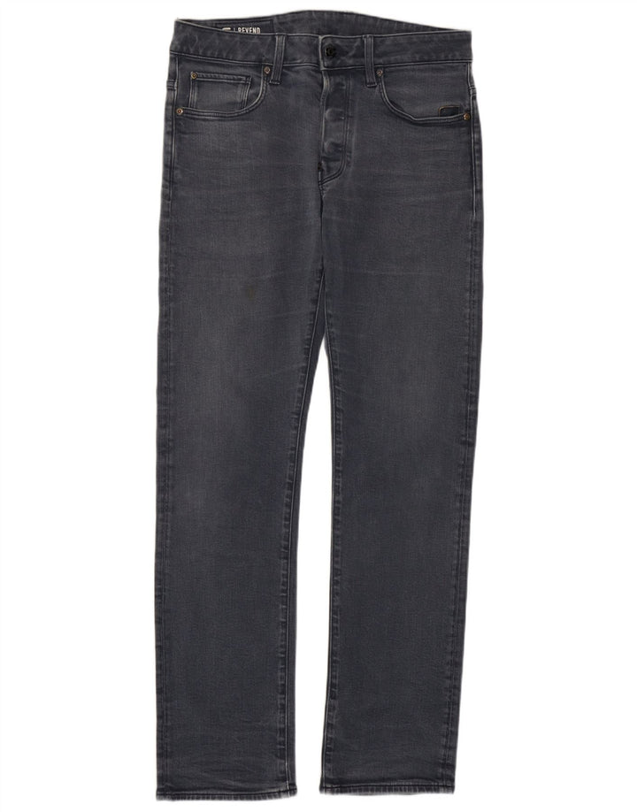 G-Star Mens Straight Jeans W30 L32 Grey Cotton