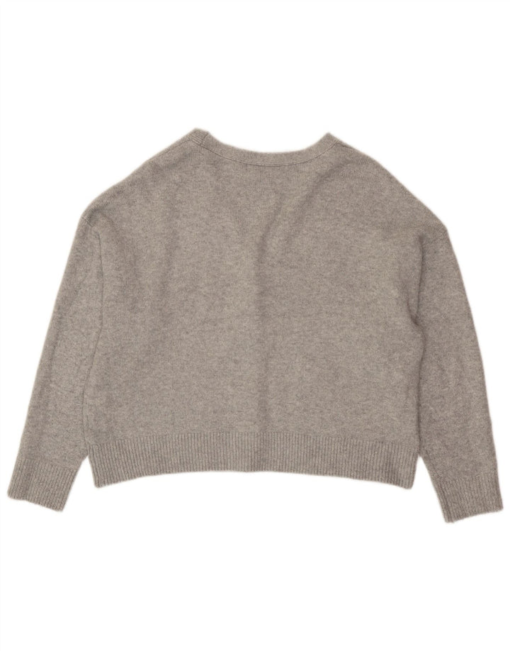 Marks & Spencer Womens Oversized Cardigan Sweater UK 14 Medium Grey