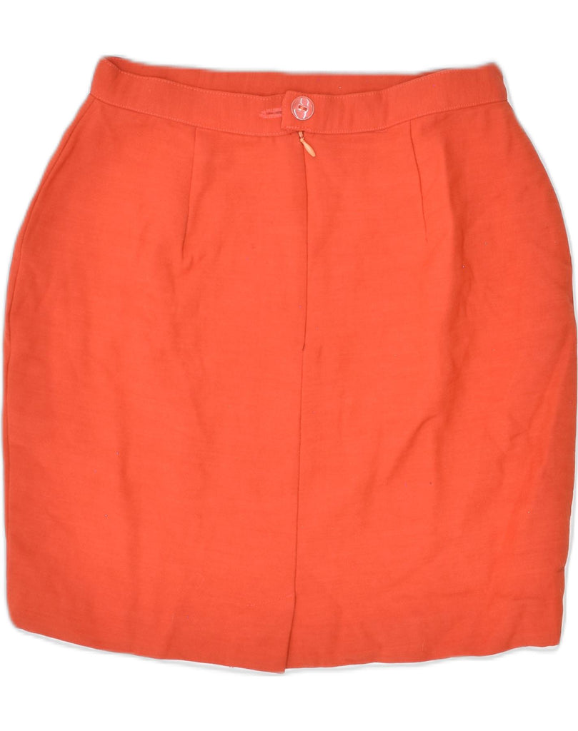 VINTAGE Womens Mini Mini Skirt UK 12 Medium W26 Orange | Vintage Vintage | Thrift | Second-Hand Vintage | Used Clothing | Messina Hembry 