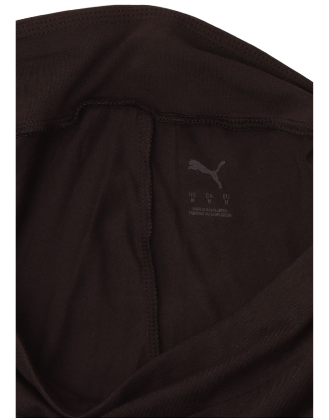 PUMA Womens Graphic Leggings UK 12 Medium  Black Cotton