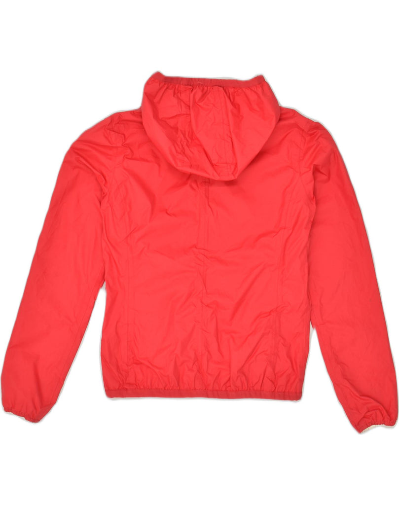 K-WAY Girls Hooded Reversible Jacket 13-14 Years Red Polyamide | Vintage K-Way | Thrift | Second-Hand K-Way | Used Clothing | Messina Hembry 