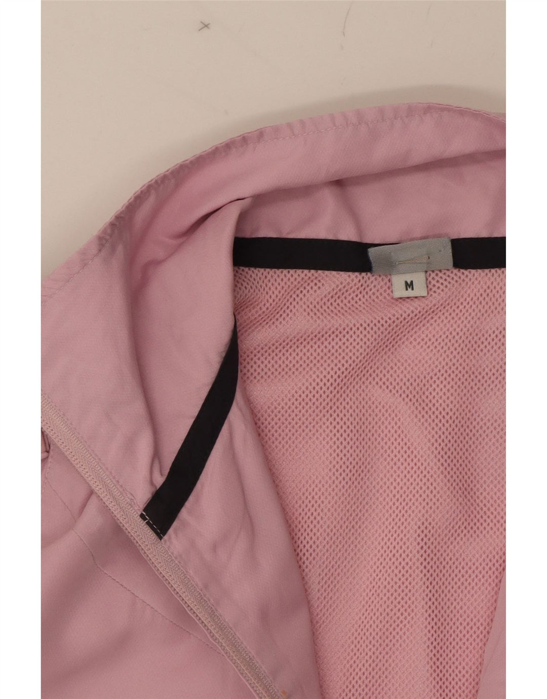 ASICS Womens Bomber Jacket UK 14 Medium Pink Polyester Vintage Asics and Second-Hand Asics from Messina Hembry 