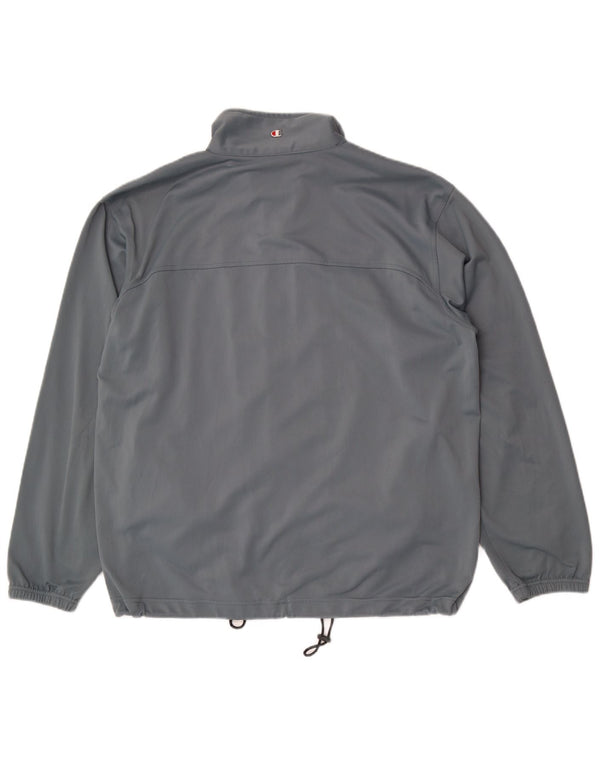 Champion Mens Tracksuit Top Jacket Large Grey
