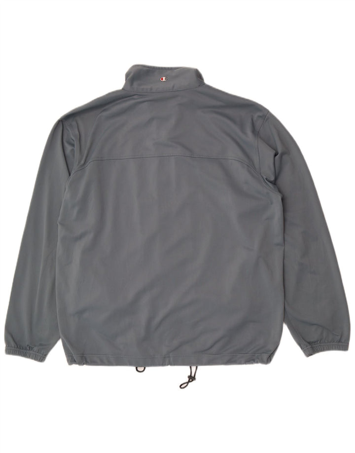 Champion Mens Tracksuit Top Jacket Large Grey