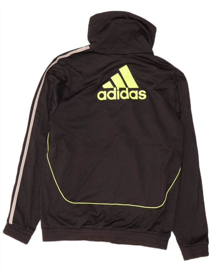 ADIDAS Mens Graphic Tracksuit Top Jacket UK 36/38 Small Black
