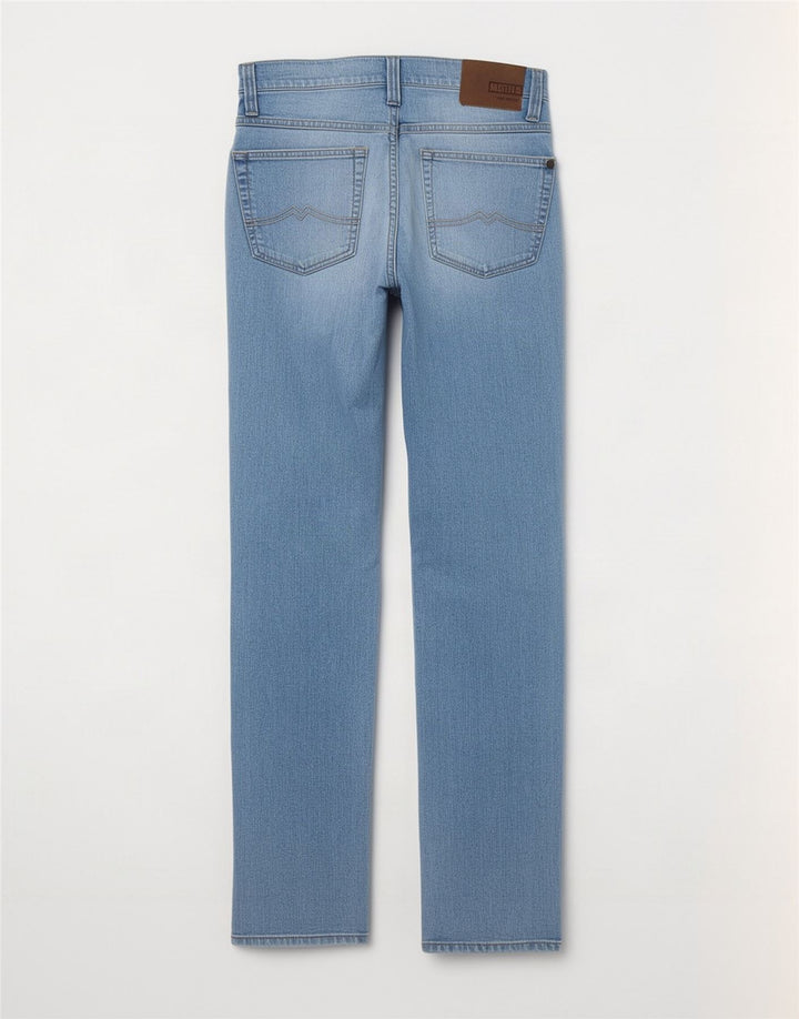 Mustang Mens Tramper Straight Jeans W33 L34 Blue Cotton