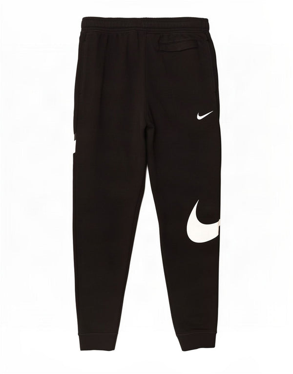 Nike Boys Graphic Tracksuit Trousers Joggers 13-14 Years XL Black Cotton