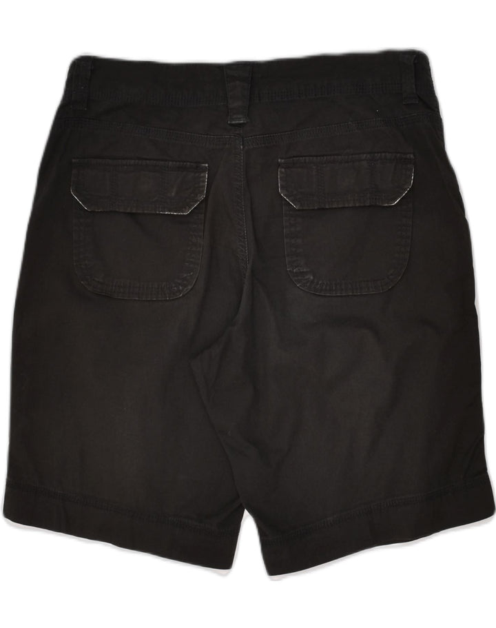 LEE Womens Natural Fit Casual Shorts US 10 Large W32 Black Cotton | Vintage Lee | Thrift | Second-Hand Lee | Used Clothing | Messina Hembry 