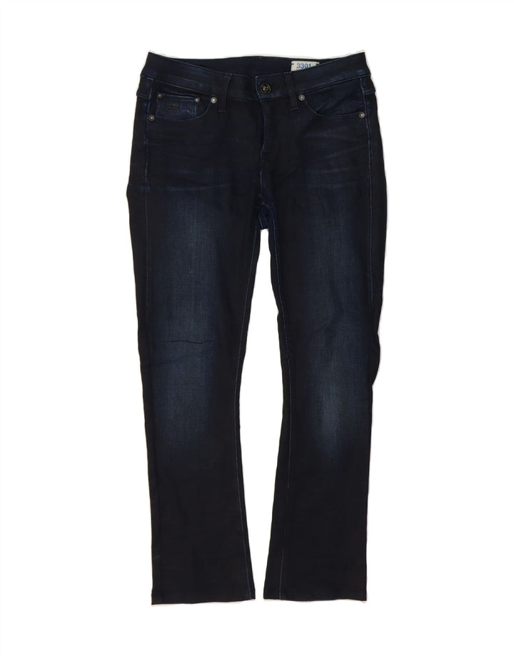 G-STAR Womens 3301 Slim Jeans W29 L26 Navy Blue Cotton Vintage G-Star and Second-Hand G-Star from Messina Hembry 