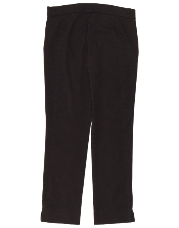 Zara Womens Trafaluc Straight Casual Trousers Medium W28 L28 Black Cotton