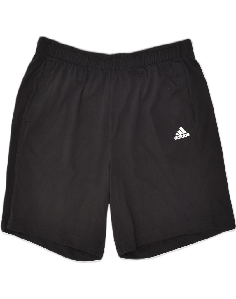 ADIDAS Mens Climalite Sport Shorts XL Black Cotton | Vintage Adidas | Thrift | Second-Hand Adidas | Used Clothing | Messina Hembry 