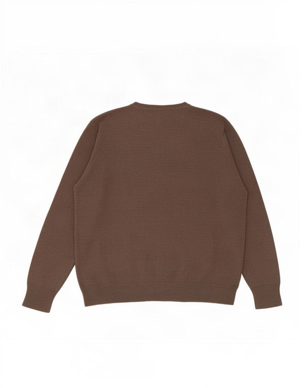 Marks & Spencer Womens Crew Neck Jumper Sweater UK 16 Large Grey Acrylic