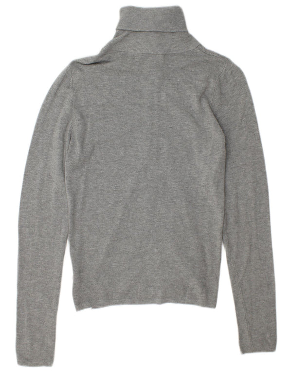 Zara Womens Cardigan Sweater UK 12 Medium Grey Rayon