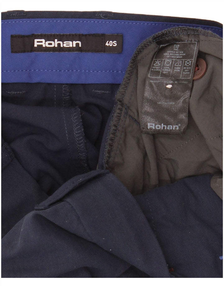 Rohan Mens Straight Chino Trousers W40 L30 Navy Blue Polyamide