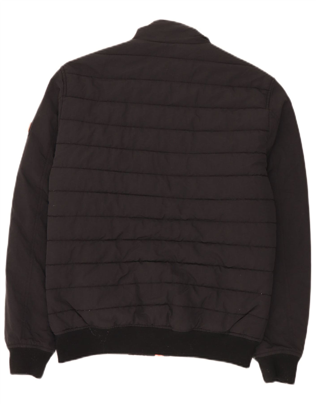 Superdry Mens Padded Jacket UK 38 Medium Black Nylon