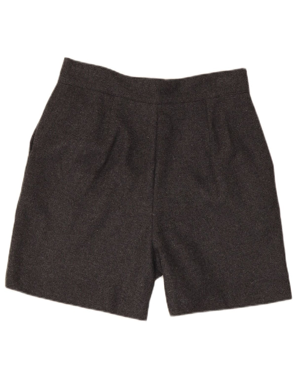 Vintage Womens Casual Shorts Large W30 Grey Polyester