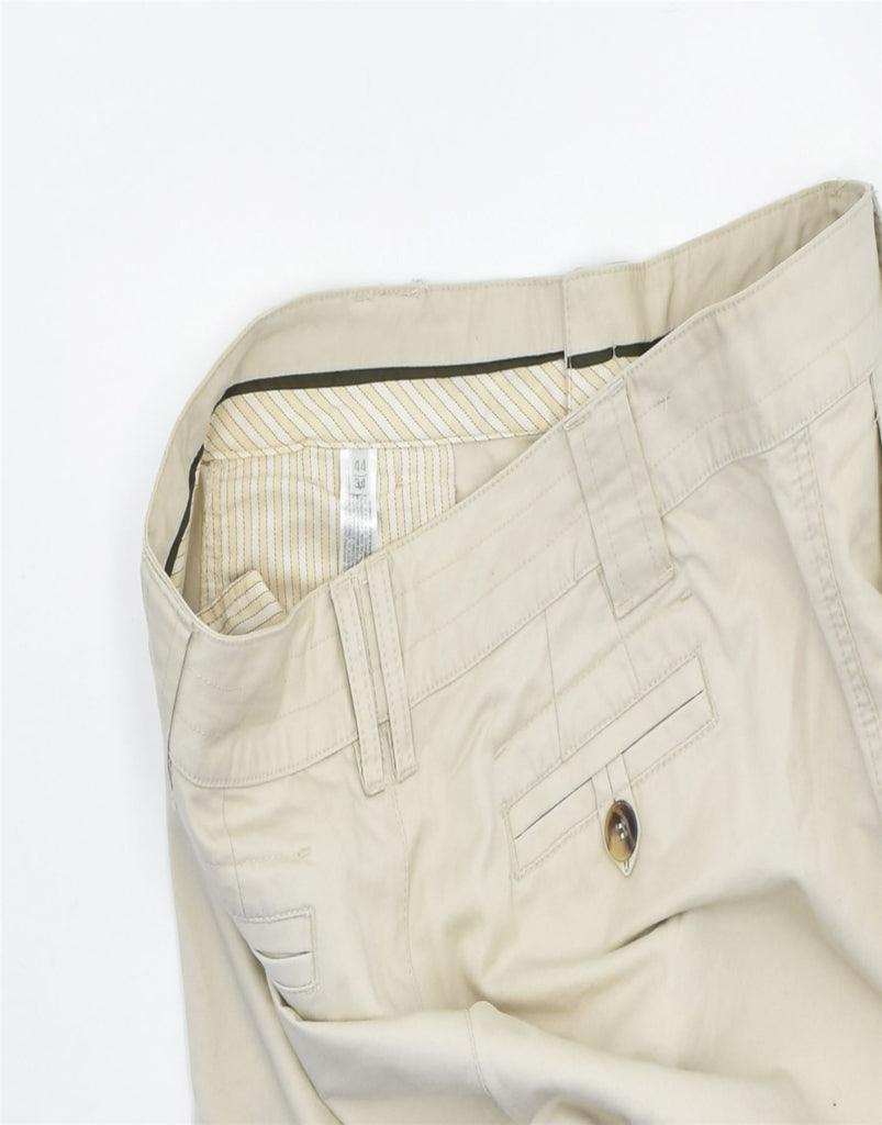 MASSIMO DUTTI Womens Straight Chino Trousers W34 L30 Beige Cotton | Vintage | Thrift | Second-Hand | Used Clothing | Messina Hembry 