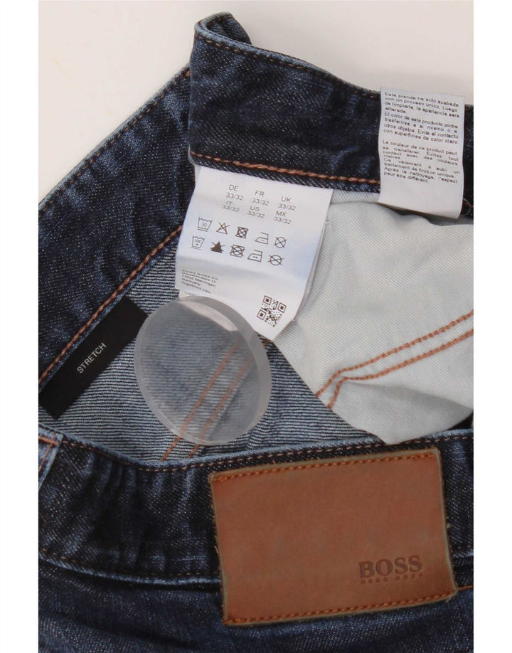 Hugo Boss Womens Slim Jeans W33 L32 Blue Cotton