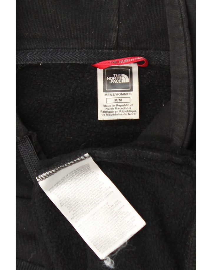 THE NORTH FACE Mens Graphic Hoodie Jumper Medium Black Cotton